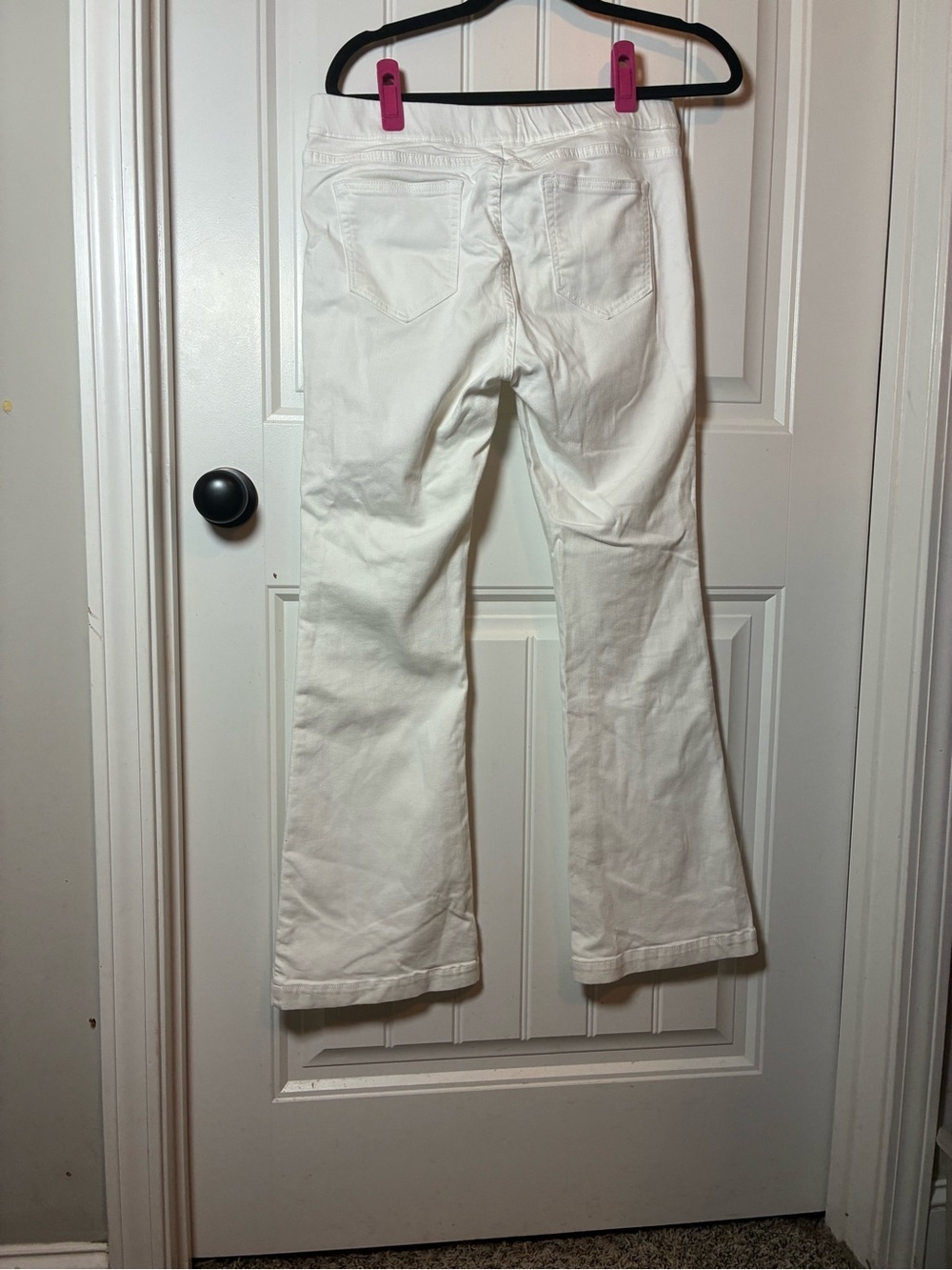 White Bootcut Jeans
